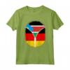 Sud Sudan Germania Bandiera - Cerniera Maglietta Mix - Regalo Originale per Feste e Celebrazioni