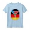 Sud Sudan Germania Bandiera - Cerniera Maglietta Mix - Regalo Originale per Feste e Celebrazioni