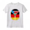Sud Sudan Germania Bandiera - Cerniera Maglietta Mix - Regalo Originale per Feste e Celebrazioni