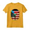 Sud Sudan Bandiera USA USA - Mix Heritage Zipper Maglietta - Regalo Orgoglio Sud Sudanese per Feste