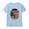 Sud Sudan Bandiera USA USA - Mix Heritage Zipper Maglietta - Regalo Orgoglio Sud Sudanese per Feste