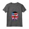 Donna Sud Sudan Bandiera britannica - Sud Sudan Gran Bretagna UK Zipper Maglietta con Collo a V - Cuore del Sud Sudan britannico - Regalo Mix Heritage Design