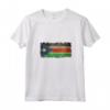 Donna Sud Sudanese Bandiera di Sud Sudan in Stile Grungy - Maglietta con Collo a V per Mostrare l'Orgoglio Nazionale
