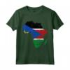 Sud Sudan Bandiera Africa Continente Silhouette - Maglietta Radici del Sud Sudan - Ideale per regali orgogliosi e patriottici