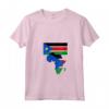 Donna Amore Sudan del Sud con Bandiera Sudanese in Africa Mappa - Maglietta Collo a V per la Giornata Nazionale dell'Indipendenza del Sud Sudan - Orgoglio Sud Sudanese