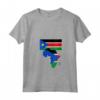 Donna Amore Sudan del Sud con Bandiera Sudanese in Africa Mappa - Maglietta Collo a V per la Giornata Nazionale dell'Indipendenza del Sud Sudan - Orgoglio Sud Sudanese