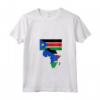 Donna Amore Sudan del Sud con Bandiera Sudanese in Africa Mappa - Maglietta Collo a V per la Giornata Nazionale dell'Indipendenza del Sud Sudan - Orgoglio Sud Sudanese