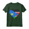 Cuore con Bandiera del Sud Sudan - Maglietta Jigsaw Puzzle Personalizzata per Sud Sudanese - Ideale per Regalo unico con Radici dal Sud Sudan