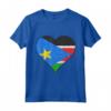 Cuore con Bandiera del Sud Sudan - Maglietta Jigsaw Puzzle Personalizzata per Sud Sudanese - Ideale per Regalo unico con Radici dal Sud Sudan