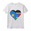 Cuore con Bandiera del Sud Sudan - Maglietta Jigsaw Puzzle Personalizzata per Sud Sudanese - Ideale per Regalo unico con Radici dal Sud Sudan