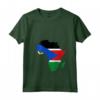 Donna Sud Sudan Bandiera Africa - Maglietta Silhouette con Collo a V - Ideale Regalo per Sudani Orgogliosi