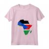 Donna Sud Sudan Bandiera Africa - Maglietta Silhouette con Collo a V - Ideale Regalo per Sudani Orgogliosi
