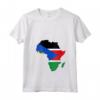 Donna Sud Sudan Bandiera Africa - Maglietta Silhouette con Collo a V - Ideale Regalo per Sudani Orgogliosi