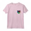 Bandiera del Sud Sudan con Tasca Stampata - T-shirt Patriottica del Sud Sudan - Ideale per Allenamento e Sport - Regalo Personalizzato per Natale e Compleanni