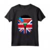 Sud Sudan Bandiera britannica - Sud Sudan Gran Bretagna UK Zipper Maglietta Cuore Heritage Design - Regalo Unico per Chi ha Origini Miste