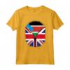 Sud Sudan Bandiera britannica - Sud Sudan Gran Bretagna UK Zipper Maglietta Cuore Heritage Design - Regalo Unico per Chi ha Origini Miste