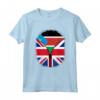 Sud Sudan Bandiera britannica - Sud Sudan Gran Bretagna UK Zipper Maglietta Cuore Heritage Design - Regalo Unico per Chi ha Origini Miste