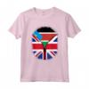Sud Sudan Bandiera britannica - Sud Sudan Gran Bretagna UK Zipper Maglietta Cuore Heritage Design - Regalo Unico per Chi ha Origini Miste