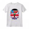 Sud Sudan Bandiera britannica - Sud Sudan Gran Bretagna UK Zipper Maglietta Cuore Heritage Design - Regalo Unico per Chi ha Origini Miste
