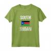 Sudan del Sud Bandiera Sud Sudanese South Sudan Maglietta - Leggera e Resistente - Ideale per Mostrare il Tuo Supporto