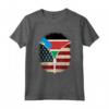 Sud Sudan Bandiera USA - USA Sud Sudan Zipper Maglietta con Mix Heritage Design - Grande Regalo per Uomini, Donne e Bambini
