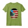 Sud Sudan Bandiera USA - USA Sud Sudan Zipper Maglietta con Mix Heritage Design - Grande Regalo per Uomini, Donne e Bambini