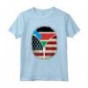 Sud Sudan Bandiera USA - USA Sud Sudan Zipper Maglietta con Mix Heritage Design - Grande Regalo per Uomini, Donne e Bambini