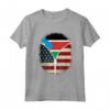 Sud Sudan Bandiera USA - USA Sud Sudan Zipper Maglietta con Mix Heritage Design - Grande Regalo per Uomini, Donne e Bambini