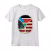 Sud Sudan Bandiera USA - USA Sud Sudan Zipper Maglietta con Mix Heritage Design - Grande Regalo per Uomini, Donne e Bambini