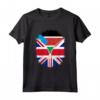 Sud Sudan Bandiera Britannica - Zipper Maglietta Cuore del Sud Sudan Britannico - Ideale Regalo per Chiunque Sia Metà Britannico e 1/2 Sud Sudanese