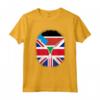 Sud Sudan Bandiera Britannica - Zipper Maglietta Cuore del Sud Sudan Britannico - Ideale Regalo per Chiunque Sia Metà Britannico e 1/2 Sud Sudanese