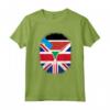 Sud Sudan Bandiera Britannica - Zipper Maglietta Cuore del Sud Sudan Britannico - Ideale Regalo per Chiunque Sia Metà Britannico e 1/2 Sud Sudanese