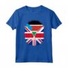 Sud Sudan Bandiera Britannica - Zipper Maglietta Cuore del Sud Sudan Britannico - Ideale Regalo per Chiunque Sia Metà Britannico e 1/2 Sud Sudanese