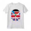 Sud Sudan Bandiera Britannica - Zipper Maglietta Cuore del Sud Sudan Britannico - Ideale Regalo per Chiunque Sia Metà Britannico e 1/2 Sud Sudanese