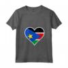 Sud Sudan Bandiera Cuore - Maglietta patriottica per il Giorno dell'Indipendenza - Regali Amore Sud Sudan