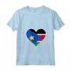 Sud Sudan Bandiera Cuore - Maglietta patriottica per il Giorno dell'Indipendenza - Regali Amore Sud Sudan