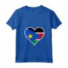 Sud Sudan Bandiera Cuore - Maglietta patriottica per il Giorno dell'Indipendenza - Regali Amore Sud Sudan