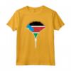 Bandiera del Sud Sudan - Maglietta con Design Cerniera del Sud Sudan - Regalo Ideale per Uomini, Donne e Bambini Appassionati della Cultura Sud Sudanese