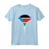 Bandiera del Sud Sudan - Maglietta con Design Cerniera del Sud Sudan - Regalo Ideale per Uomini, Donne e Bambini Appassionati della Cultura Sud Sudanese
