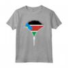 Bandiera del Sud Sudan - Maglietta con Design Cerniera del Sud Sudan - Regalo Ideale per Uomini, Donne e Bambini Appassionati della Cultura Sud Sudanese