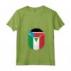 Donna Sud Sudan Italia Bandiera Sud Sudan Italiano Zipper Maglietta con Collo a V - Regalo per Mezzo Sud-Sudanese e 1/2 Italiano