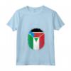Donna Sud Sudan Italia Bandiera Sud Sudan Italiano Zipper Maglietta con Collo a V - Regalo per Mezzo Sud-Sudanese e 1/2 Italiano