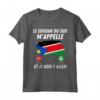Bandiera del Sud Sudan Appelle et Je Dois Partir - Maglietta Calcio e Viaggio del Sudan del Sud - Idee Regalo e Cadeau Humour