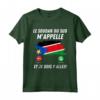 Bandiera del Sud Sudan Appelle et Je Dois Partir - Maglietta Calcio e Viaggio del Sudan del Sud - Idee Regalo e Cadeau Humour