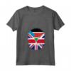 Donna Sud Sudan Bandiera britannica - Sud Sudan Gran Bretagna UK Zipper Maglietta con Collo a V - Cuore del Sud Sudan britannico - Ideale per Mostrare Orgoglio e Apprezzamento