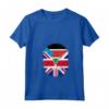 Donna Sud Sudan Bandiera britannica - Sud Sudan Gran Bretagna UK Zipper Maglietta con Collo a V - Cuore del Sud Sudan britannico - Ideale per Mostrare Orgoglio e Apprezzamento