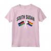 Sud Sudan & Rainbow Pride - Bandiera Orgogliosa del Sud Sudan Maglietta - Inclusività e Uguaglianza per la Comunità LGBTQ+