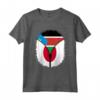 Sud Sudan Giappone Bandiera Sud Sudan Giapponese Zipper Maglietta - Mix Heritage Design - Grande Regalo per Feste