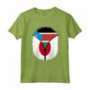 Sud Sudan Giappone Bandiera Sud Sudan Giapponese Zipper Maglietta - Mix Heritage Design - Grande Regalo per Feste