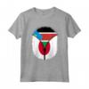 Sud Sudan Giappone Bandiera Sud Sudan Giapponese Zipper Maglietta - Mix Heritage Design - Grande Regalo per Feste
